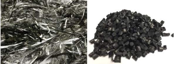 Sustainable recycling carbon fiber