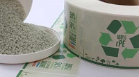 PE film made from recycled material