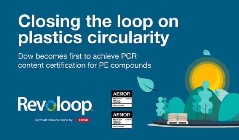 Accelerating Mechanical Recycling: Dow Becomes First To Achieve Traceability and Recycled Content Certification for PE Compounds