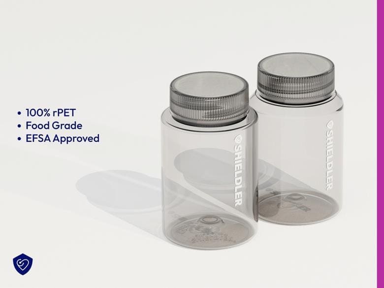 Re-engineer your environmental footprint with SHIELDLER Supplement pill bottles