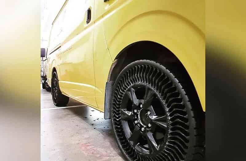 Puncture-proof tyres made from plastic bottles tested in Singapore