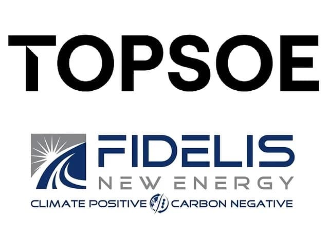 Topsoe and Fidelis New Energy partner to produce carbon-neutral hydrogen