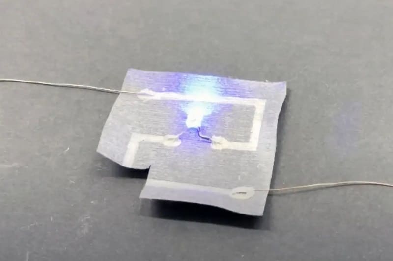 Liquid-metal-coated smart fabric 'heals' itself when cut, repels bacteria