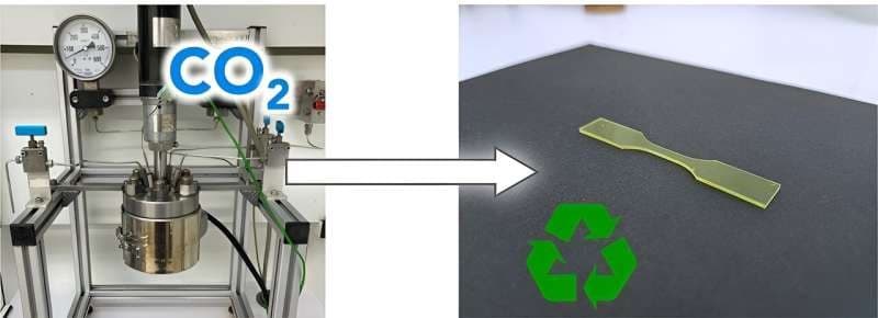 New technique can capture or reuse CO2 as a chemical source for the production of sustainable plastic