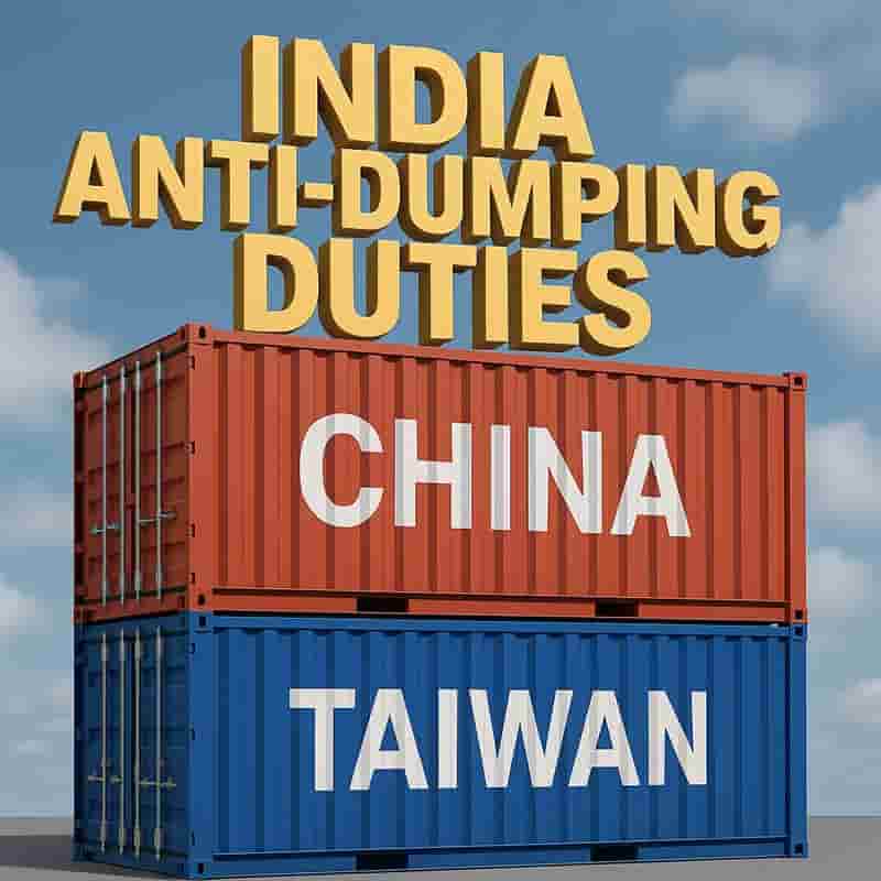 India Slaps Anti-Dumping Duties on Plastic Machinery from China and Taiwan