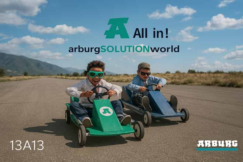 All In! arburgSOLUTIONworld at K 2025: Powering Sustainable Plastics Processing All In! arburgSOLUTIONworld at K 2025: Powering Sustainable Plastics Processing