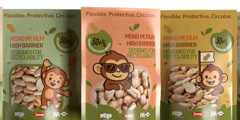 Single-Material Food Pouch with 50% Chemically Recycled Polyethylene — Dow, Macchi & ITP Showcase at K2025