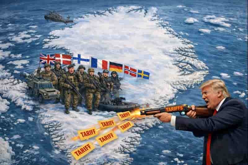 Trump Greenland tariffs - Trump Escalates Greenland Tariffs Fight Triggering European Backlash Threatening NATO Unity Trade Stability And Arctic Security In High Stakes Transatlantic Confrontation This Week Globally 18-01-2026
