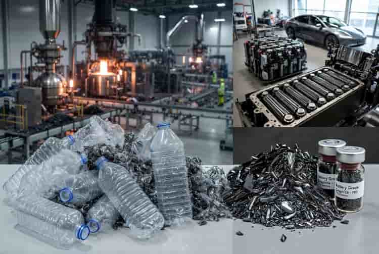 Plastic bottle graphite