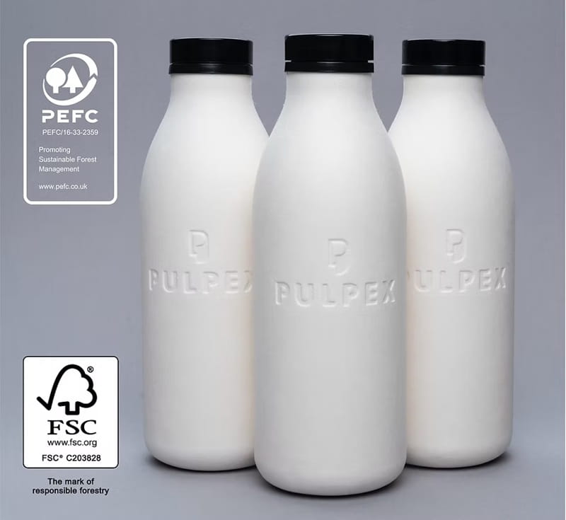 Pulpex paper bottle Italy